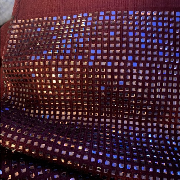 RetroFête Rue Burgundy Sequin Mini Dress XS | Designer Evening (As Is) - Picture 10 of 15